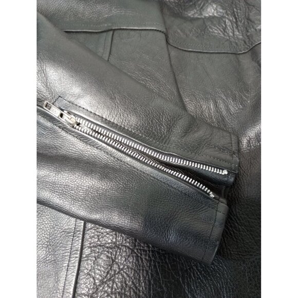 VTG Paragon International Harley Davidson Fatboy Leather Jacket READ DESCRIPTION - Picture 7 of 12